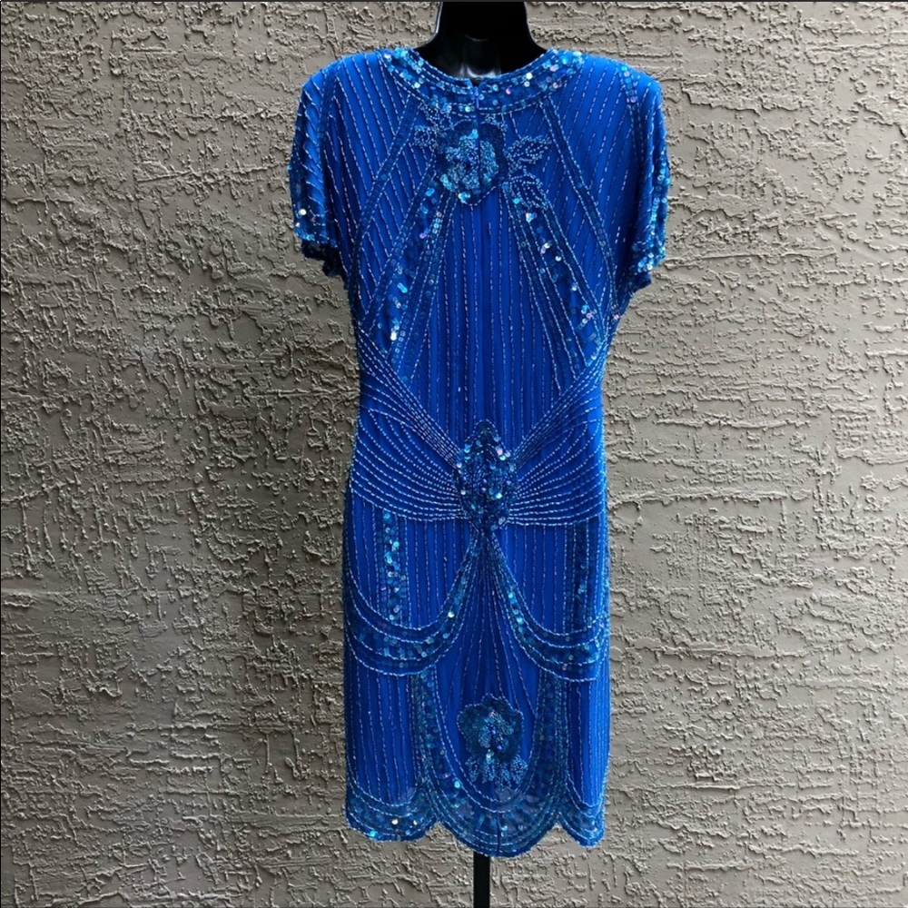 🥶Vintage Beaded & Sequin Lillie Rubin Dress (S) - Picture 2 of 16